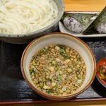 釜揚げうどん 岩見 - ・しそおにぎりセット(大) 1050円