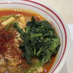 蒙古タンメン中本 - ほうれん草アップ