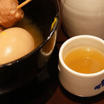 安ちゃん  - おでんのお汁を熱燗で割る♪旨い！