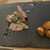トラットリア ブラチェリア アゴスティーノ!! - 料理写真:ポーク:  付け合わせのさつまいもは、一度焼き芋にしてから揚げていると思います。微かにスプリンクルされた濃ゆい味の塩効果から究極に甘さがででとても美味し食いたいだきました