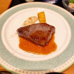 南部屋・海扇閣 - ライブキッチンのステーキ