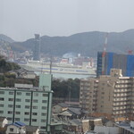 日和庵 - 海峡を一望、ん？なんで、新日本海フェリーが？