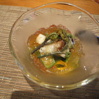 やすい - トリ貝と春野菜のカツオジュレ