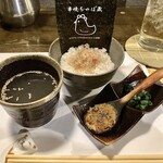 純・懐石焼鳥 串焼ちゃぼ蔵 - 「焼鳥コース（税込￥3,300）」【御飯】米、鶏スープ、焼味噌