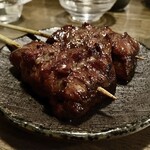 純・懐石焼鳥 串焼ちゃぼ蔵 - 「焼鳥コース（税込￥3,300）」【焼物】おまかせ串7本の《ぎゅう(牛串)》
