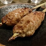純・懐石焼鳥 串焼ちゃぼ蔵 - 「焼鳥コース（税込￥3,300）」【焼物】おまかせ串7本の《つくね(たれ)》