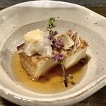 純・懐石焼鳥 串焼ちゃぼ蔵 - 「焼鳥コース（税込￥3,300）」【煮物】厚揚げの焼びたし