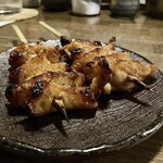 純・懐石焼鳥 串焼ちゃぼ蔵 - 「かわ（税込￥300）×2」