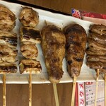 串かつ・どて焼き・肉料理 朝日 - 串焼き5種
