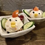 純・懐石焼鳥 串焼ちゃぼ蔵 - 「ちゃぼ太郎の福笑い（愉快な仲間作・私作）」