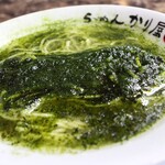 自家製麺 ら～めん かり屋 - 知多半島産あおさの「汐ら～めん」