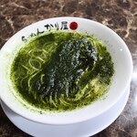 自家製麺 ら～めん かり屋 - 知多半島産あおさの「汐ら～めん」