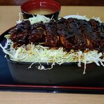 橋場食堂 - 上カツ重　大盛