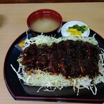 橋場食堂 - 上カツ重　大盛
