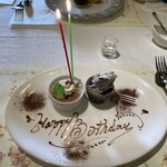 ル・ポティロン - 私が選んだクレームブリュレはバースデー仕様に！