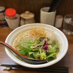 無銘 - 塩らーめん〜トリュフオイル掛け〜(大盛)950円
      (某雑誌のクーポン持参にて味玉0円)