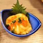 笑色茶屋 - イカうにいくら和え