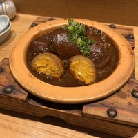 手打ちそば 大石 - どて煮