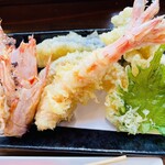 くるまえびキッチンTAMAYA - 海老の天ぷら
