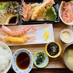 くるまえびキッチンTAMAYA - 海老三昧定食