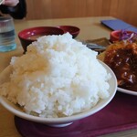 どんじゅう - ご飯（これで普通盛）