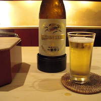 うち山 - 先ずはビールで左は玉手箱。