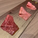 完全個室焼肉 GYU - 和牛刺身３種盛