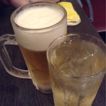 好好 - ビールとハイボールで乾杯