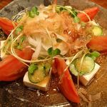 手打そば やっこ - おろしをかけたあと