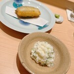 鮨 めい乃 - 小肌フライと卵白のタルタルソース
