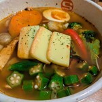 CURRY SHOP エス - 焼きチーズ 200円/オクラ 100円