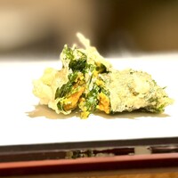 天七 - 生雲丹の紫蘇揚げ