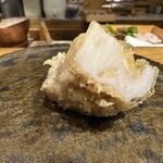 天ぷら もっこす - 契約農家さんから直送された蓮根　鮮度抜群です