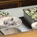 天ぷら もっこす - 天茶漬けの準備