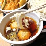 稲庭うどんとめし 金子半之助 - 特製の鶏つくね稲庭うどんと半之助めし(冷)1