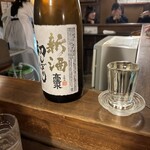 源氏 - 2杯目 高清水 初しぼり　お通しで冷奴（写真なし）