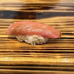 すし処 きみや - 中トロ。非常に上品な脂乗りで素晴らしい！