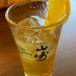 Yamauchinoujou - 濃い！サントリー「山崎」のハイボール。「山崎」は、オンザロックで飲んだ方が・・・