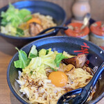 辛麺真空  相模大野店 - 狼煙＋炙りチーズ増し