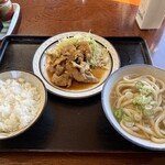柳原うどん - 焼肉定食　大盛り　うどんの量が増えます