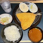 食堂 きわみ - 極厚アジフライ定食