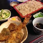 そば処 あおき - ミニ天丼セット