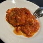Ｆridge - 卵の辛いトマトソース煮込み