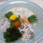 華ぶさ - ふぐコース1人前のふぐ刺し