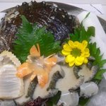 華ぶさ - 黒アワビの刺身