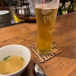 伊太利亜市場BAR - 生ビール　"ペローニ　ナストロアズーロ" 