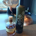 鉄板 天祐 - サラダ用のオリーブオイルとヴィネガー