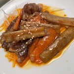 中国料理 四川 - 牛肉とごぼうの中華風きんぴら