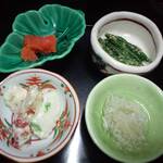 まつさき - 【朝食懐石】小鉢の数々