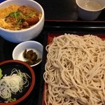 寿毛平 - ミニカツ丼、蕎麦セット@新橋 寿毛平